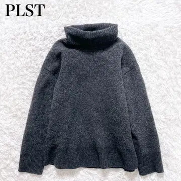 새상품급 플라스테 엑스트라 파인 메리노울 미들 게이지 터틀넥 스웨터