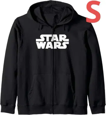 스타 워즈 베이직 로고 프론트 백 지퍼 후드티
