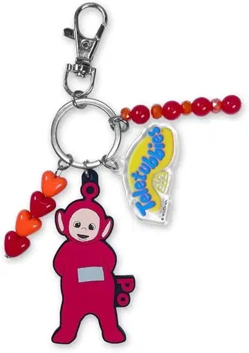 미개봉 새상품 텔레토비즈 비즈 포함 러버 키링 Po(포)