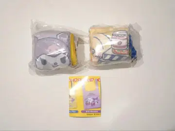 치이카와 x 산리오 캐릭터즈 에코백 모몽가 쿠로미 토끼 푸딩