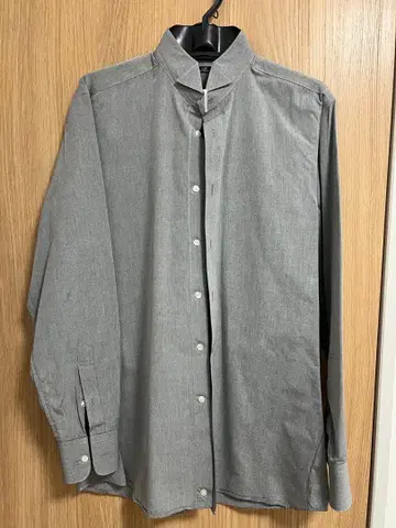 Vieux Paris 그레이 와이셔츠 남성용 결혼식