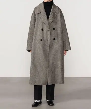 )LE GLAZIK 울 더블 브레스트 코트 36