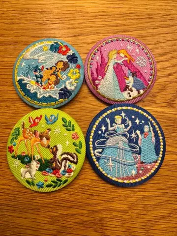 Disney 디즈니 자수 배지 2 겨울왕국 신데렐라 외