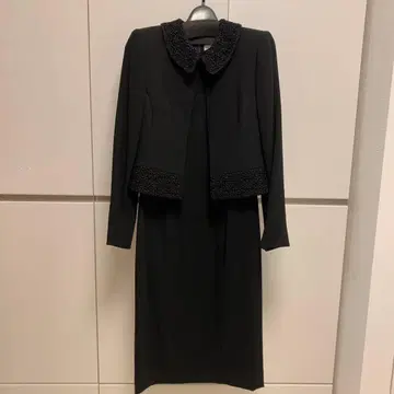 SOIR PERLE 블랙 포멀 원피스