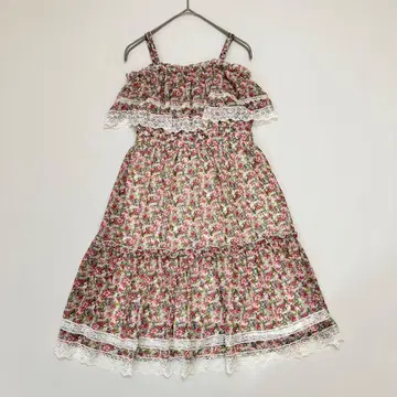 레스트로즈 로즈 2WAY 레이스 프릴 티어드 튜닉 블라우스