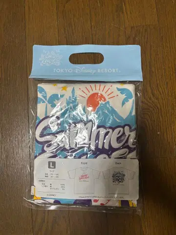 미세스 그린애플 디즈니 티셔츠 서머쿨오프 L 사이즈 화이트 컬러