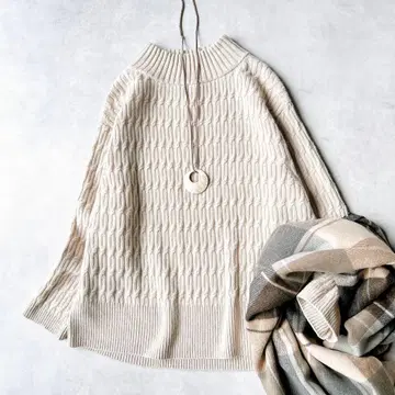 쉽스 SHIPS 해밀턴 하이넥 풀오버 니트 베이지