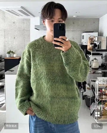 [ 새상품급 ] clutch 타카미츠 그라데이션 니트