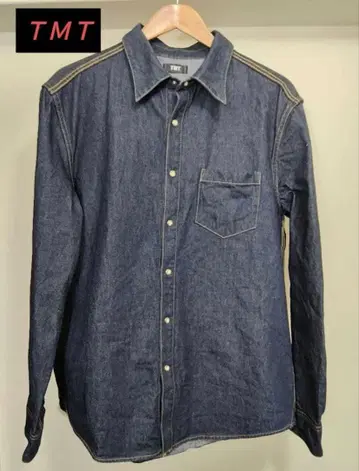 [ TMT ] 원워시 데님 셔츠 정가 29,700엔 XL