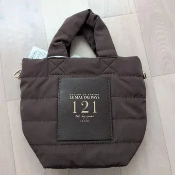 tal. by yumi. 퀼팅 2way 백 다크 브라운