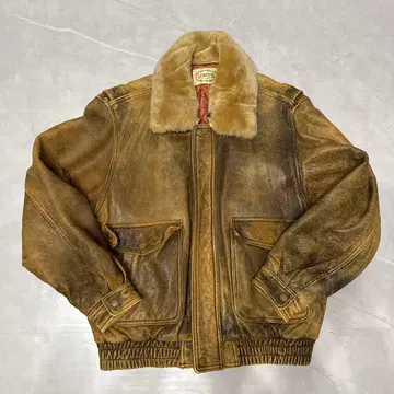 LORITTI 가죽 자켓 캐주얼 브라운