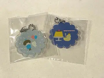 모리노 문구 박람회 mizutama님 아크릴 키링 2개 세트