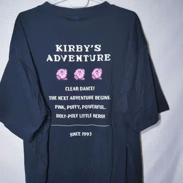새상품 티셔츠 4L 별의 커비 클리어 댄스 게임 티셔츠 반팔