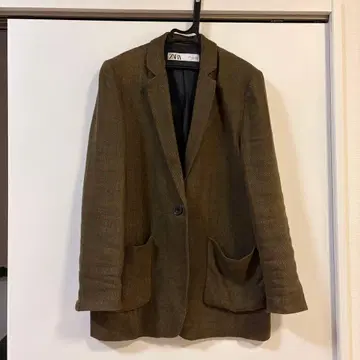 ZARA 브라운 테일러드 자켓 S