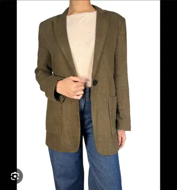 ZARA 브라운 테일러드 자켓 S