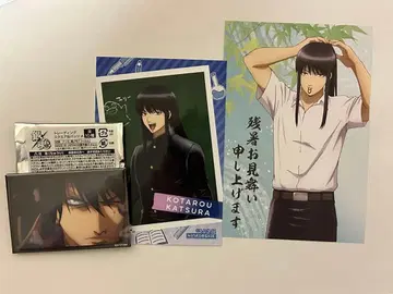 은혼 가츠라 코타로 스퀘어 캔뱃지 & 특전 엽서 세트