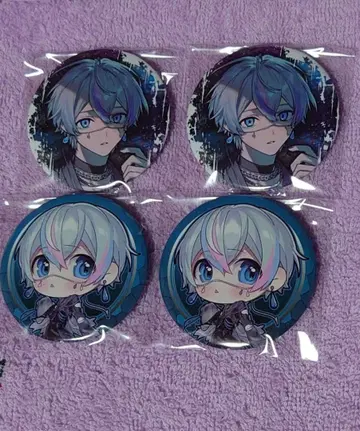 시쿠포니 캔뱃지 스크래치 4개 등신 SD 아메노 코사메