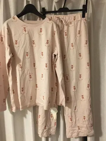 Gelato Pique 베어 프린트 롱 T & 롱 팬츠 세트