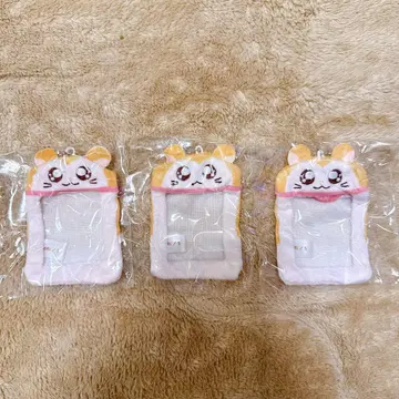 두근두근 햄스터 빵빵이 봉제 인형 미니 포토홀더 머플러짱 가챠
