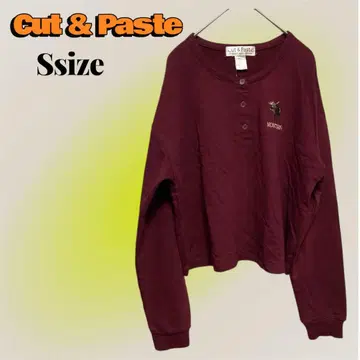 헨리넥 맨투맨 보르도 자수 사슴 빅 루즈 S [ 1-110 ]