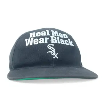 90s White SOX 챙 안쪽 그린 캡 화이트삭스 블랙