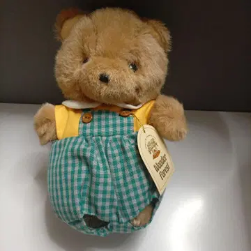 요시토쿠 fine success 곰 남아 체크 레트로 봉제 인형