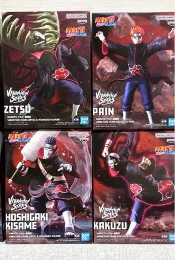 VIBRATION STARS 나루토 피규어 4개 세트 아카츠키