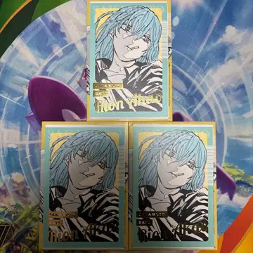 사카모토 데이즈 사카데이 금박 엽서 아카오 리온 3종 세트