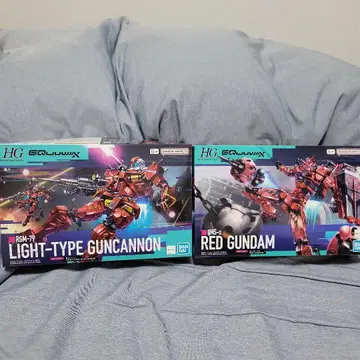 BANDAI HG 경 캐논 & 빨간 건담 세트