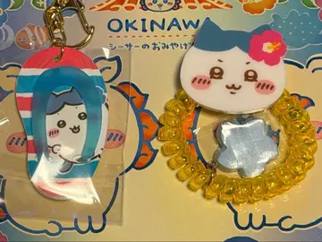 하치와레 시사 기념품 키링 세트