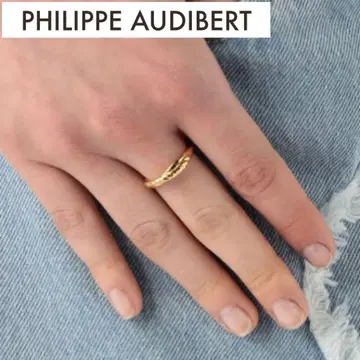 PHILIPPE AUDIBERT 트위스트 반지 골드 약 10호