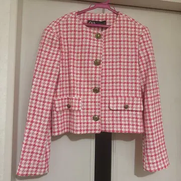 택 포함 미사용 새상품 ZARA 하운드투스 자켓