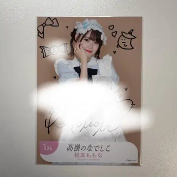 마츠모토 모모나 친필 사인 브로마이드 할로윈 026(츄)