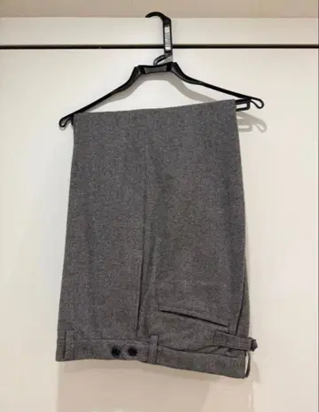 연말 세일 BEAMS PLUS / 울 와이드 트라우저스 (그레이)