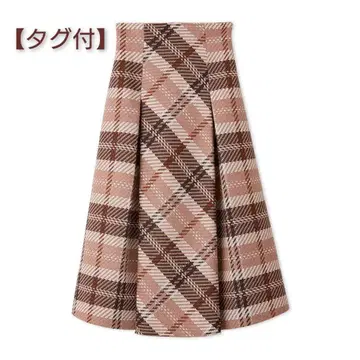 [택 포함] SNIDEL 로빙 체크 스커트