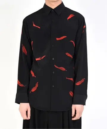 lad musician 19aw 낙엽 패턴 오버 셔츠