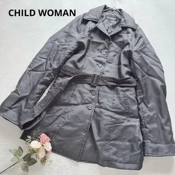 차일드우먼 벨트 포함 아우터 코트 자켓 심플 미들 기장