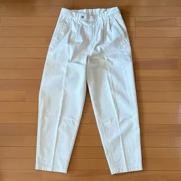 SCYE BASICS 벌룬 레그 트라우저 화이트 데님