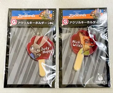 Happy복권 주토피아 G상 아크릴 키링 2종 닉 주디