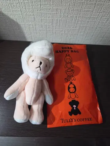 타리즈커피 2026 해피백 띠 미니 테디
