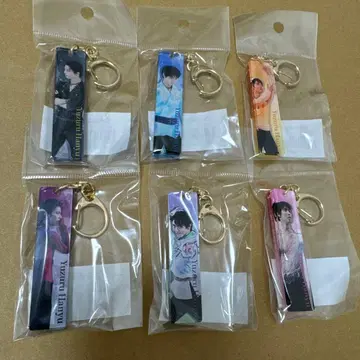 하뉴 유즈루 전시회 2022 아크릴 스틱 키링 6종