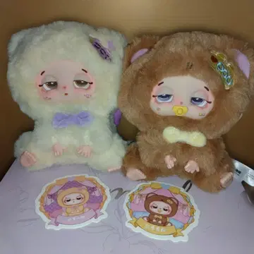doudou BabyThree 2세트 곰 고양이