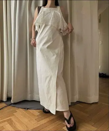 윌풀리 레이스 비대칭 프릴 코쿤 OP