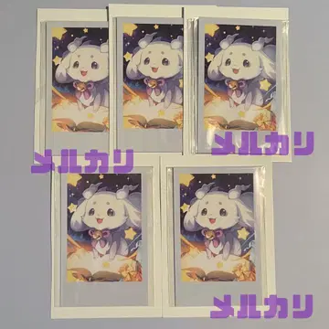 룬룬 생일 굿즈 2025 폴라로이드풍 카드 5장