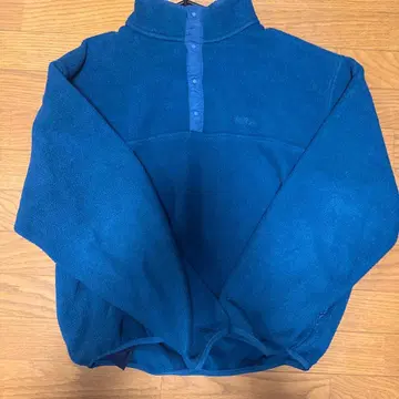 80s 90s L.L.Bean 플리스 스냅T 파랑