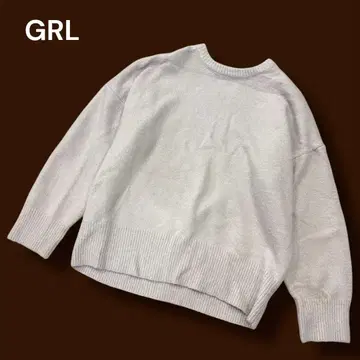 그레일 크루넥 니트 스웨터 긴팔 그레이지 F 워셔블