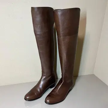 [ 미사용에 가까움 ] 23구 니하이 롱 부츠 브라운 23cm