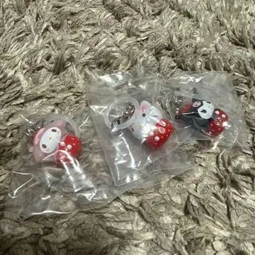 [미개봉 새상품] 산리오 캐릭터즈 딸기 메지루시 액세서리 3세트