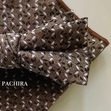 나비 넥타이 치프 세트 브라운 / 결혼식 포멀 잡화