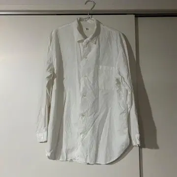 Y's 화이트 긴팔 셔츠